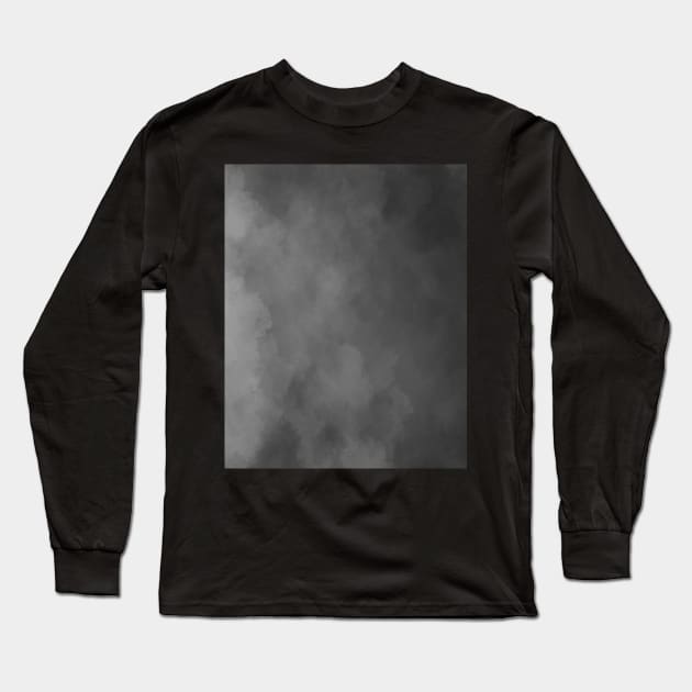 cloudy grey texture background Long Sleeve T-Shirt by Spinkly